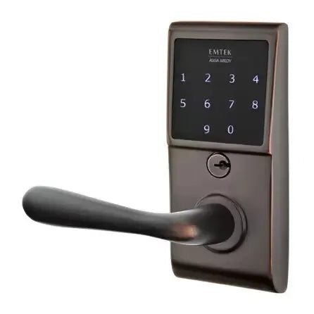 Emtek Basel Emtouch Lever with Electronic Touchscreen Lock by Emtek