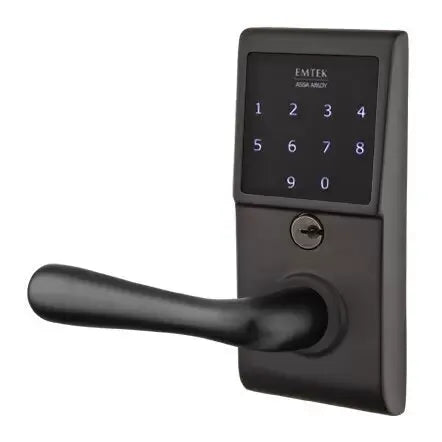 Emtek Basel Emtouch Lever with Electronic Touchscreen Lock by Emtek
