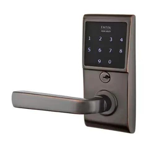 Emtek Sion Emtouch Lever with Electronic Touchscreen Lock by Emtek