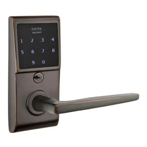 Emtek Hermes Emtouch Lever with Electronic Touchscreen Lock by Emtek