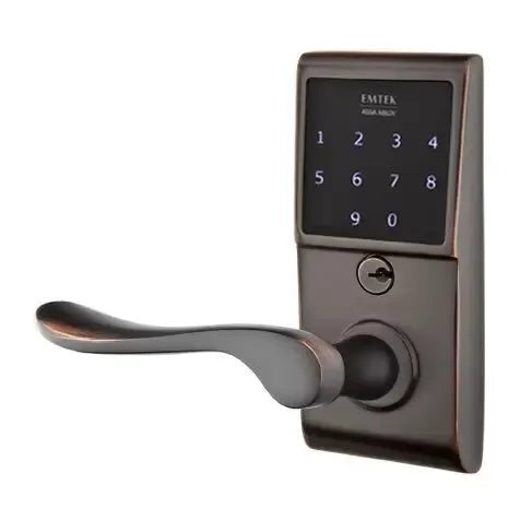 Emtek Luzern Emtouch Lever with Electronic Touchscreen Lock by Emtek