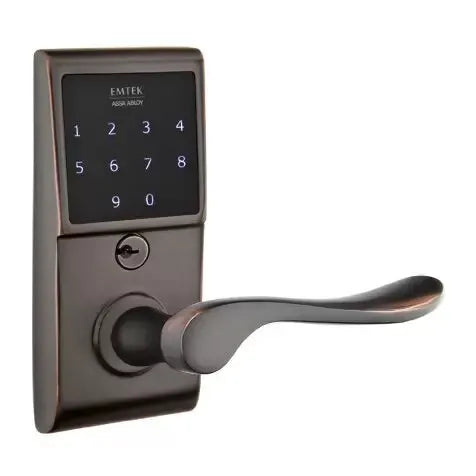 Emtek Luzern Emtouch Lever with Electronic Touchscreen Lock by Emtek