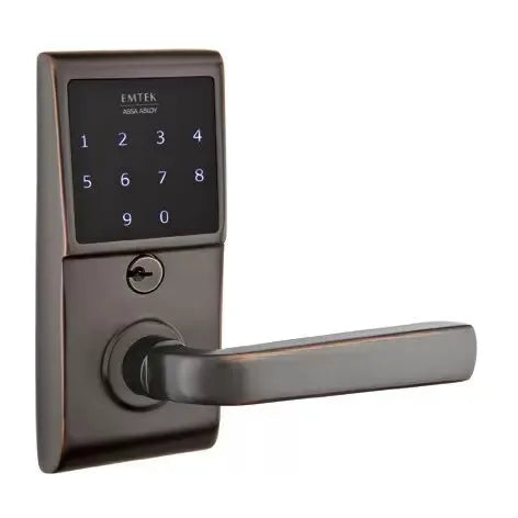 Emtek Sion Emtouch Lever with Electronic Touchscreen Lock by Emtek