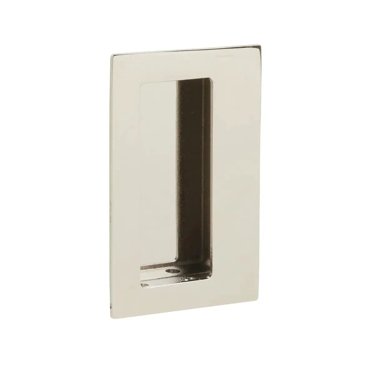 Emtek 4" Rectangular Flush Pull with Offset Pocket by Emtek