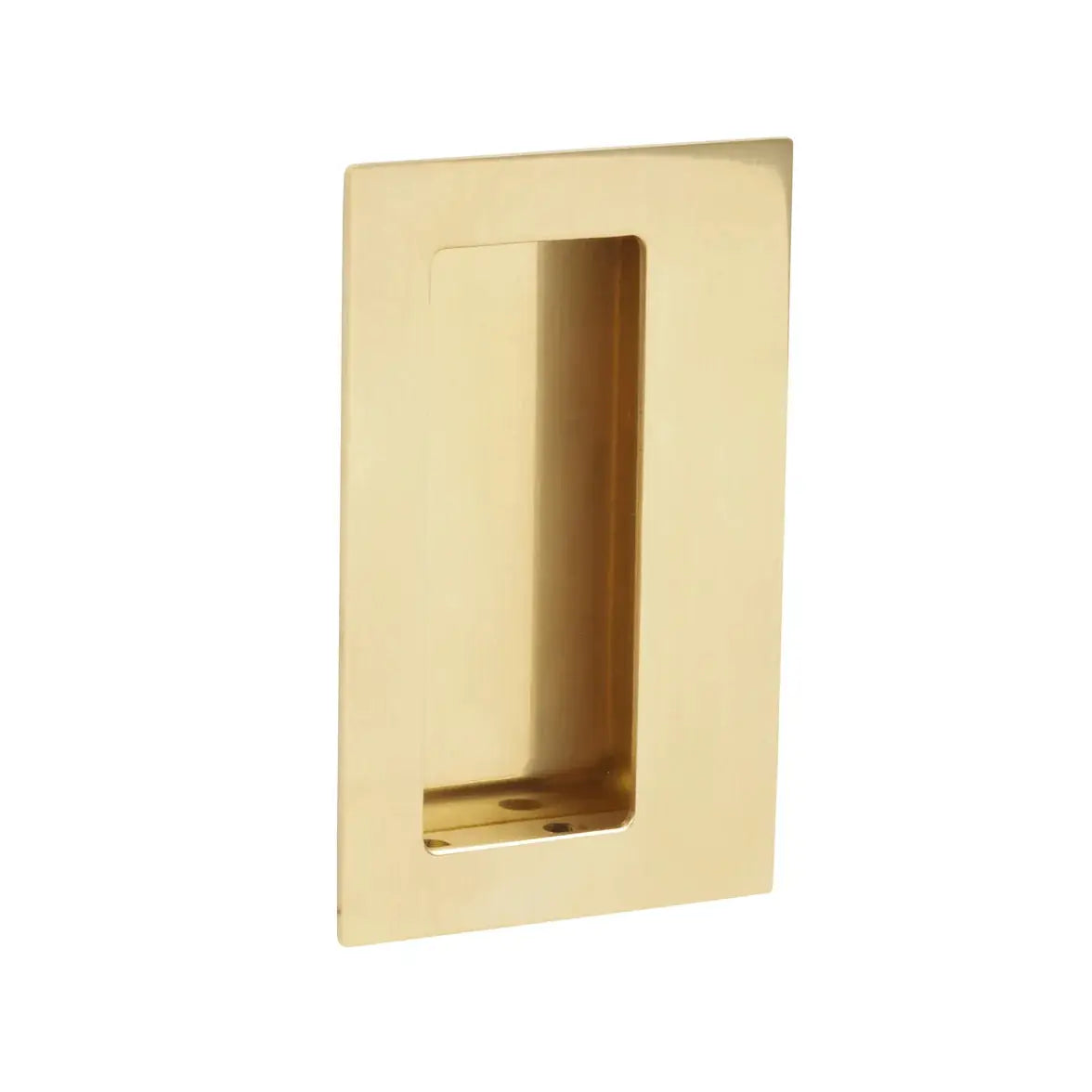 Emtek 4" Rectangular Flush Pull with Offset Pocket by Emtek