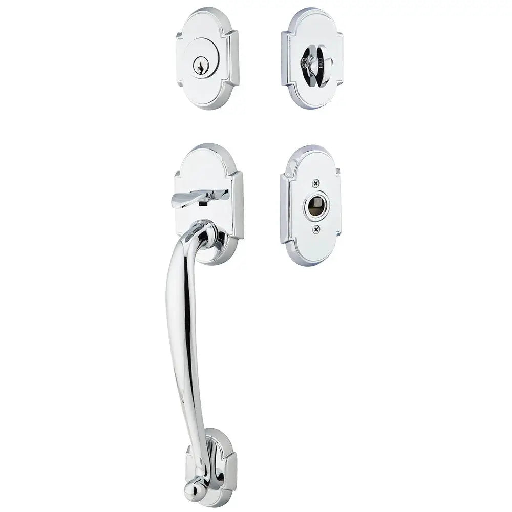 polished chrome entry set