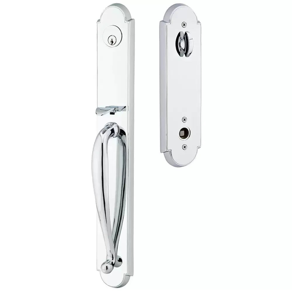 polished chrome entry set