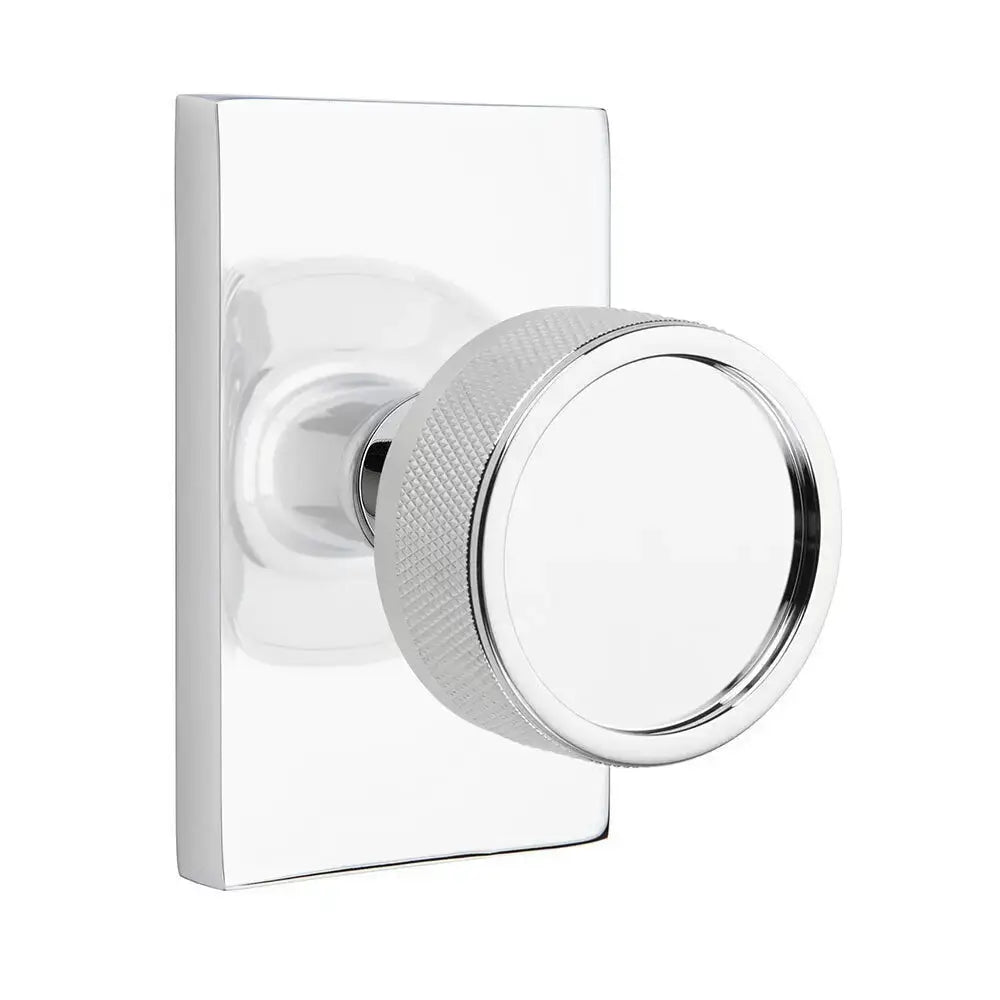 polished chrome knob