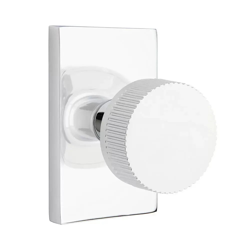 polished chrome knob