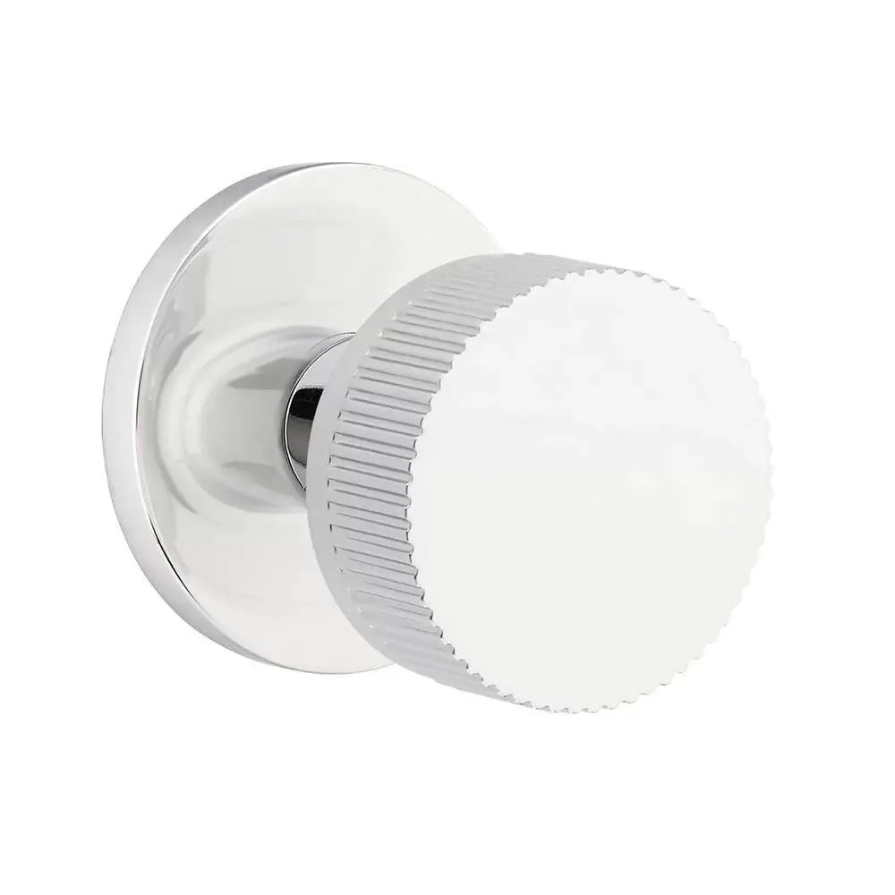 polished chrome knob