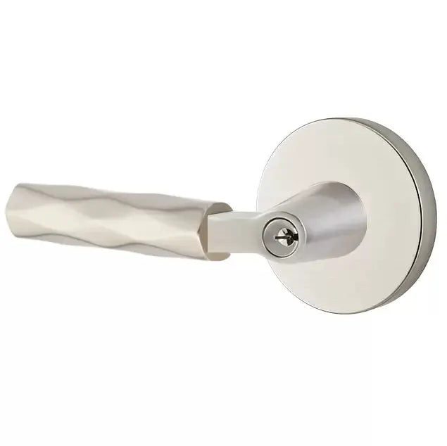 Emtek Tribeca Lever with L-Square Stem and Disc Rose by Emtek