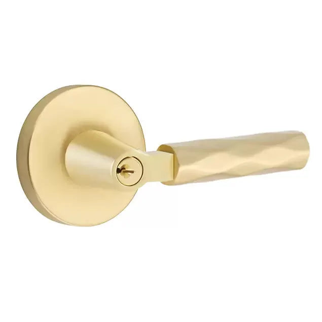 Emtek Tribeca Lever with L-Square Stem and Disc Rose by Emtek