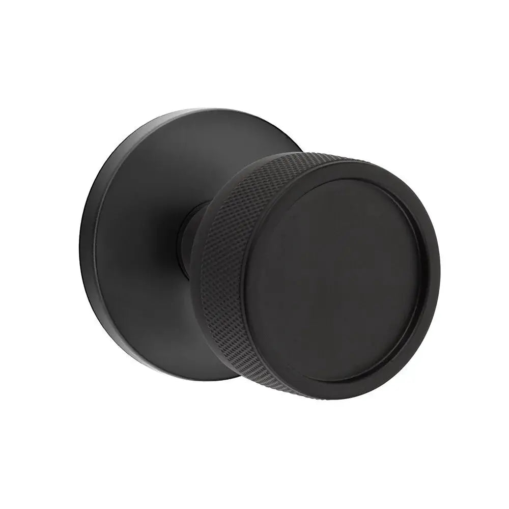 Emtek Knurled Knob with Disk Rosette and Conical Stem by Emtek