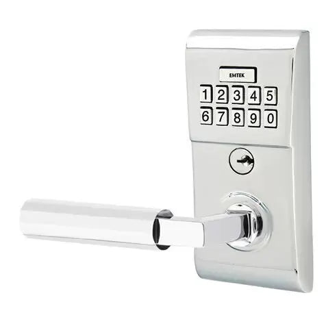 Emtek Modern - L-Square Faceted Lever Electronic Keypad Lock by Emtek