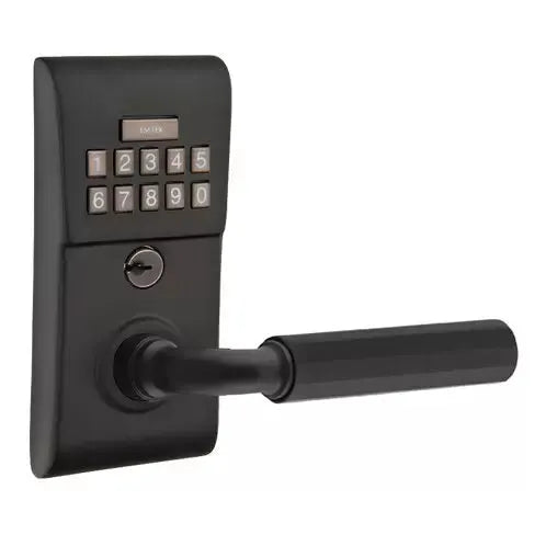 Emtek Modern - R-Bar Faceted Lever Electronic Keypad Lock by Emtek