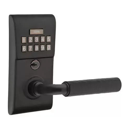 Emtek Modern - R-Bar Hammered Lever Electronic Keypad Lock by Emtek