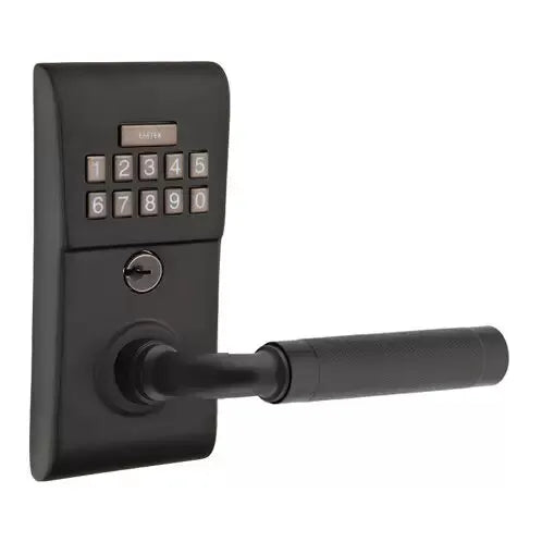 Emtek Modern - R-Bar Knurled Lever Electronic Keypad Lock by Emtek