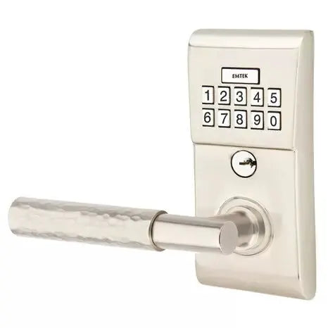 Emtek Modern - T-Bar Hammered Lever Electronic Keypad Lock by Emtek