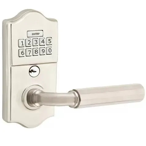 Emtek Modern - R-Bar Faceted Lever Electronic Keypad Lock by Emtek