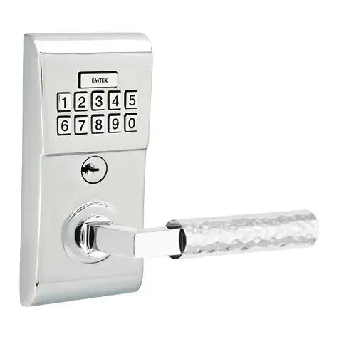 Emtek Modern - L-Square Hammered Lever Electronic Keypad Lock by Emtek