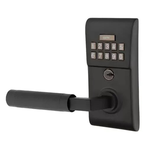 Emtek Modern - L-Square Knurled Lever Electronic Keypad Lock by Emtek
