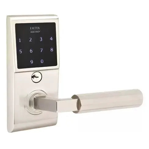 Emtek Emtouch - L-Square Faceted Lever Electronic Touchscreen Lock by Emtek