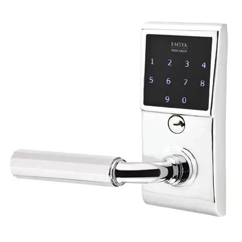 Emtek Emtouch - R-Bar Faceted Lever Electronic Touchscreen Lock by Emtek