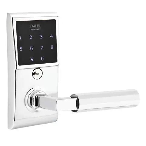 Emtek Emtouch - L-Square Faceted Lever Electronic Touchscreen Lock by Emtek
