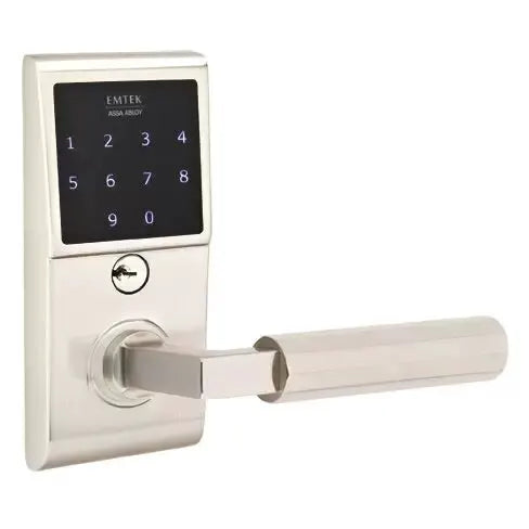 Emtek Emtouch - L-Square Faceted Lever Electronic Touchscreen Lock by Emtek