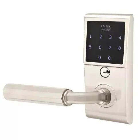 Emtek Emtouch - R-Bar Faceted Lever Electronic Touchscreen Lock by Emtek