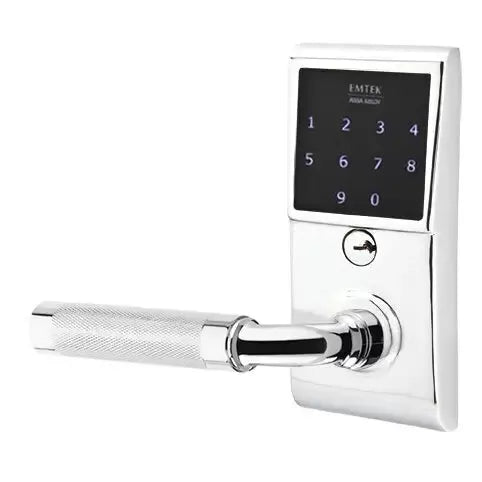 polished chrome door lever