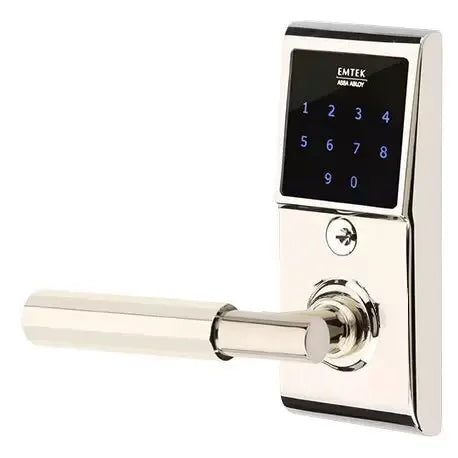 Emtek Emtouch - T-Bar Faceted Lever Electronic Touchscreen Lock by Emtek