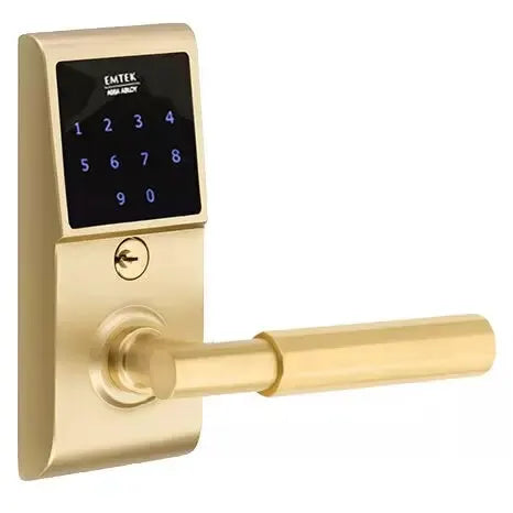 Emtek Emtouch - T-Bar Faceted Lever Electronic Touchscreen Lock by Emtek