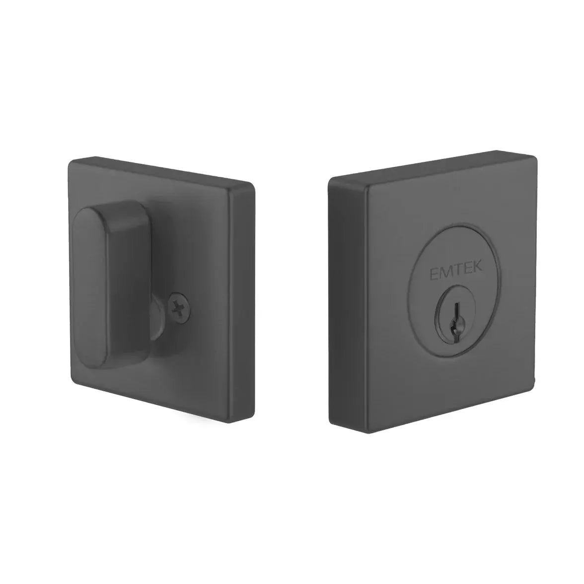 matte black deadbolt