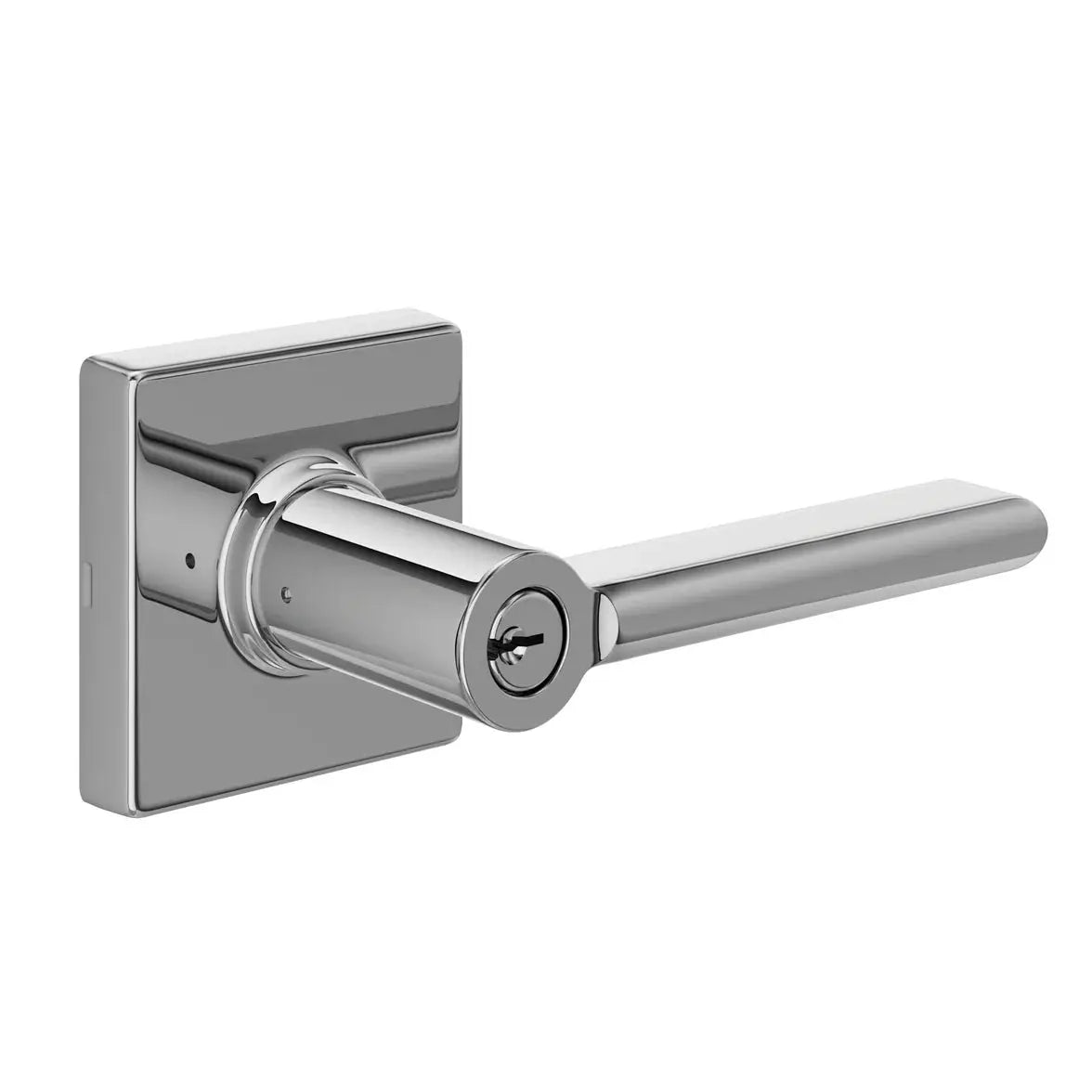 polished chrome door levers