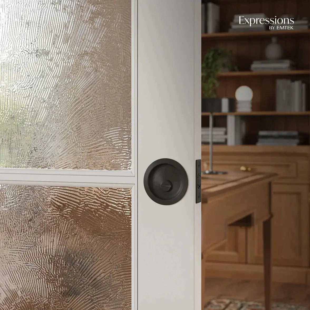 matte black pocket door