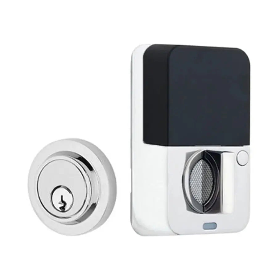 polished chrome door deadbolt