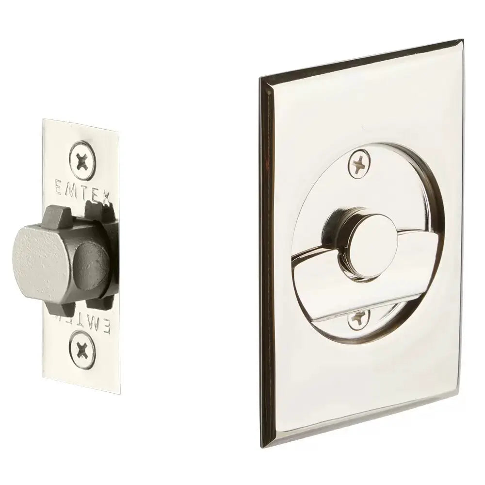Emtek Tubular Rectangular Pocket Door Hardware by Emtek