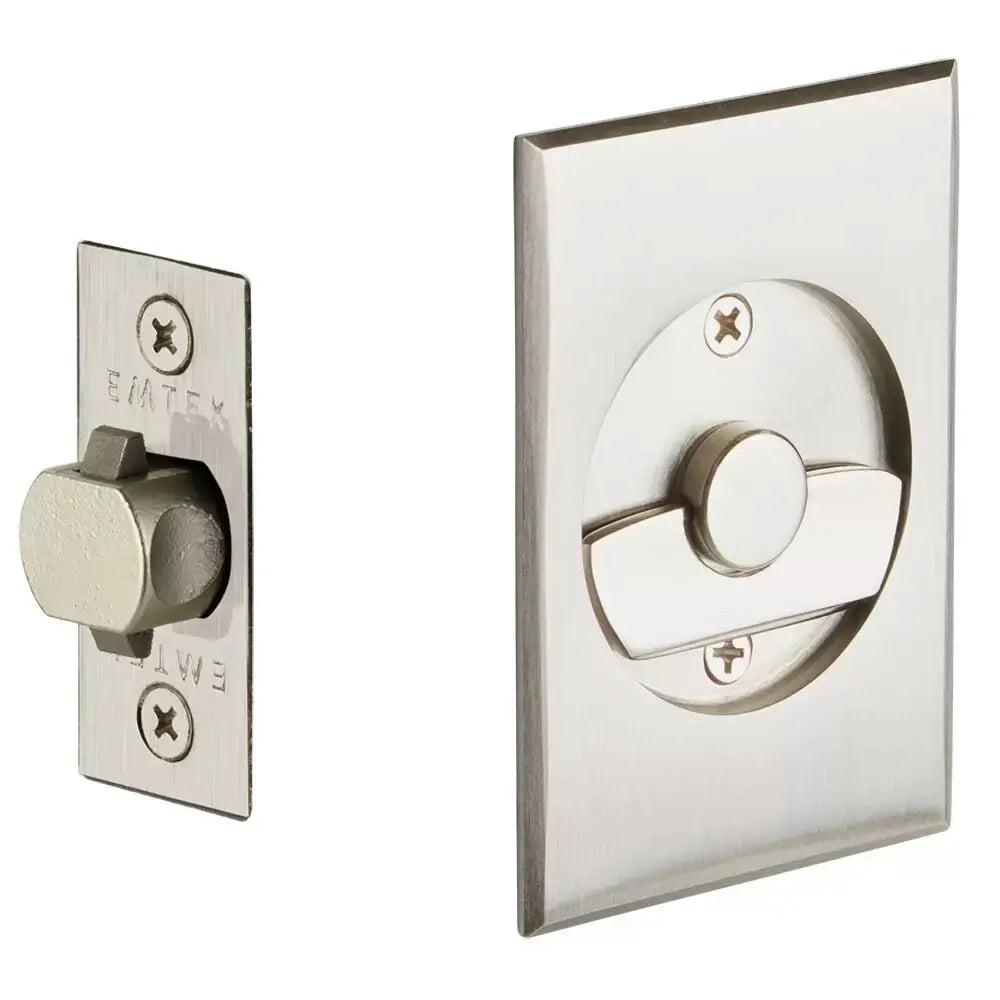 Emtek Tubular Rectangular Pocket Door Hardware by Emtek
