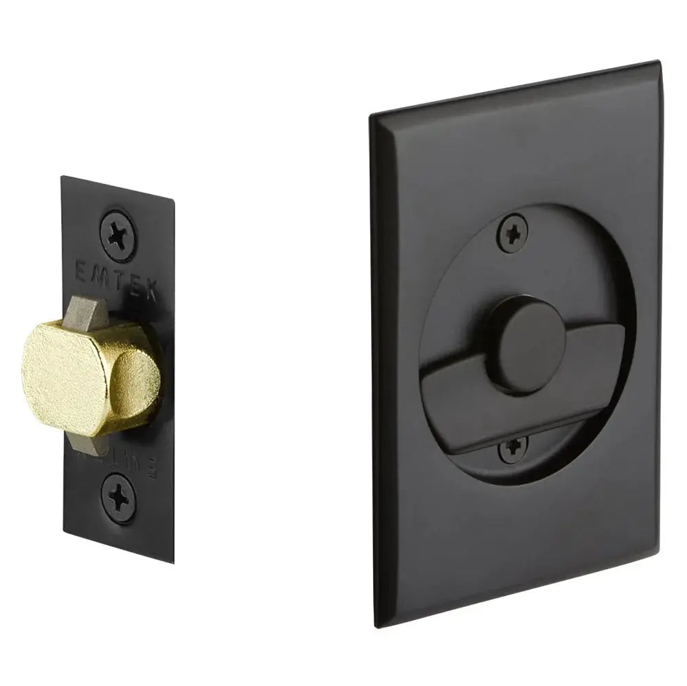 Emtek Tubular Rectangular Pocket Door Hardware by Emtek