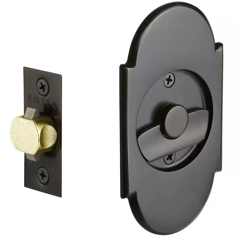 Emtek Tubular #8 Arch Pocket Door Hardware by Emtek