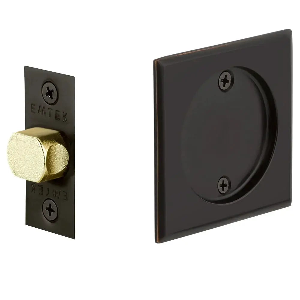 Emtek Tubular Square Pocket Door Hardware by Emtek