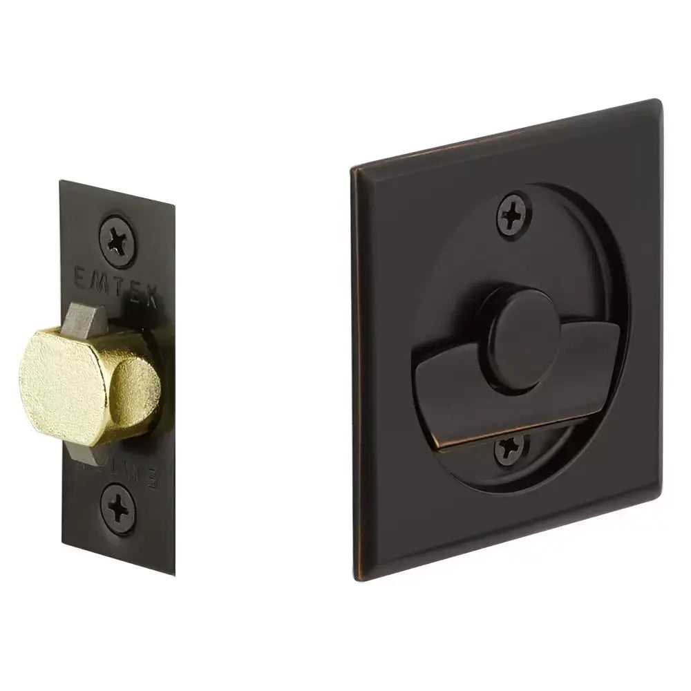 Emtek Tubular Square Pocket Door Hardware by Emtek