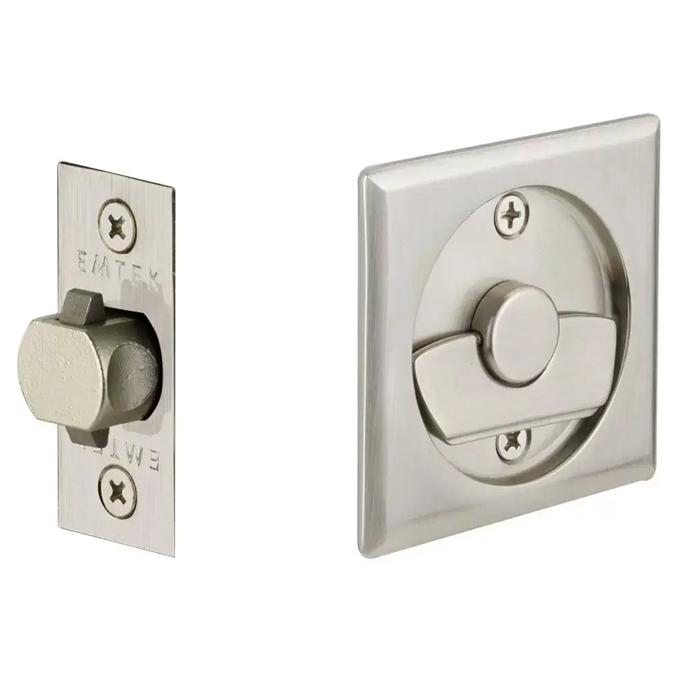 Emtek Tubular Square Pocket Door Hardware by Emtek