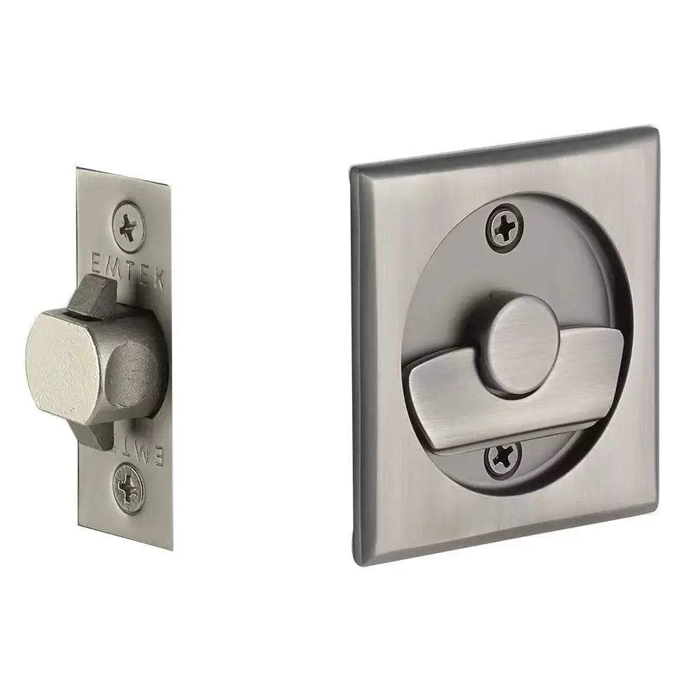 Emtek Tubular Square Pocket Door Hardware by Emtek