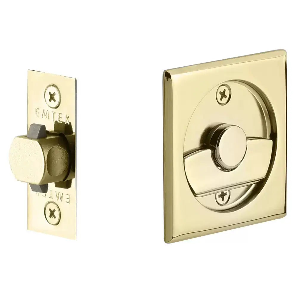 Emtek Tubular Square Pocket Door Hardware by Emtek