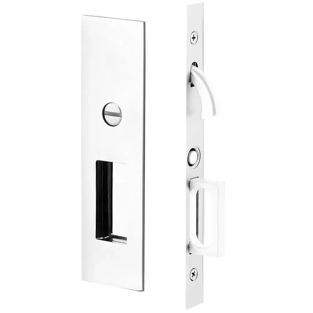 Emtek Narrow Modern Rectangular Pocket Door Mortise Hardware by Emtek