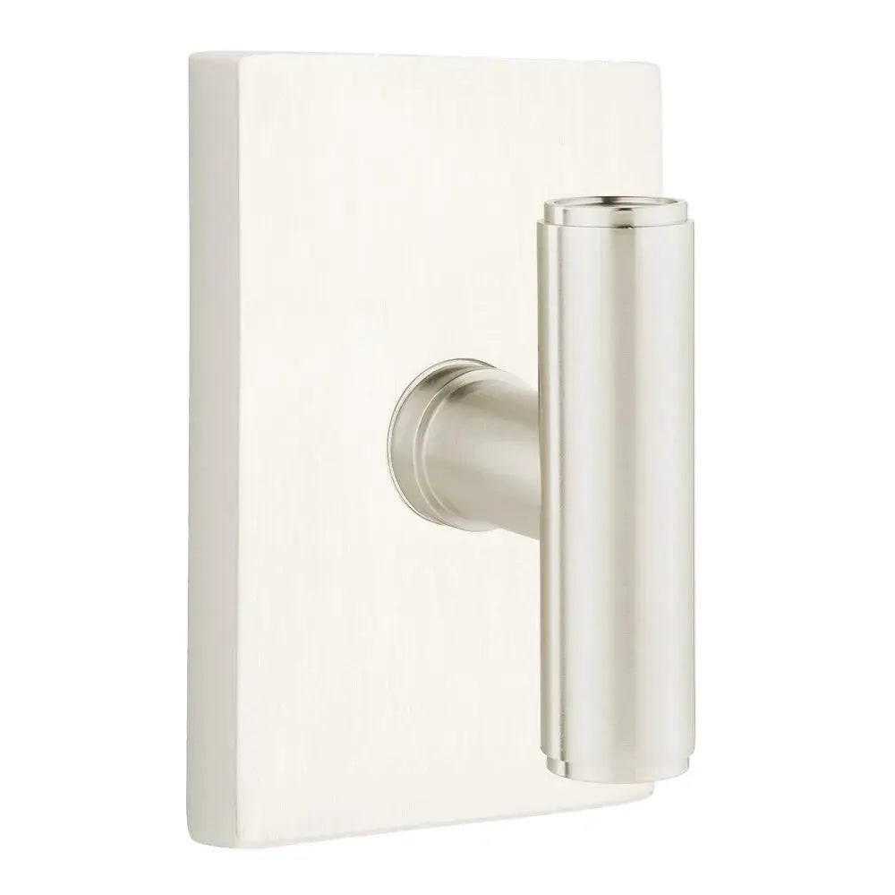 Emtek Ace Knob with Modern Rectangular Rosette by Emtek