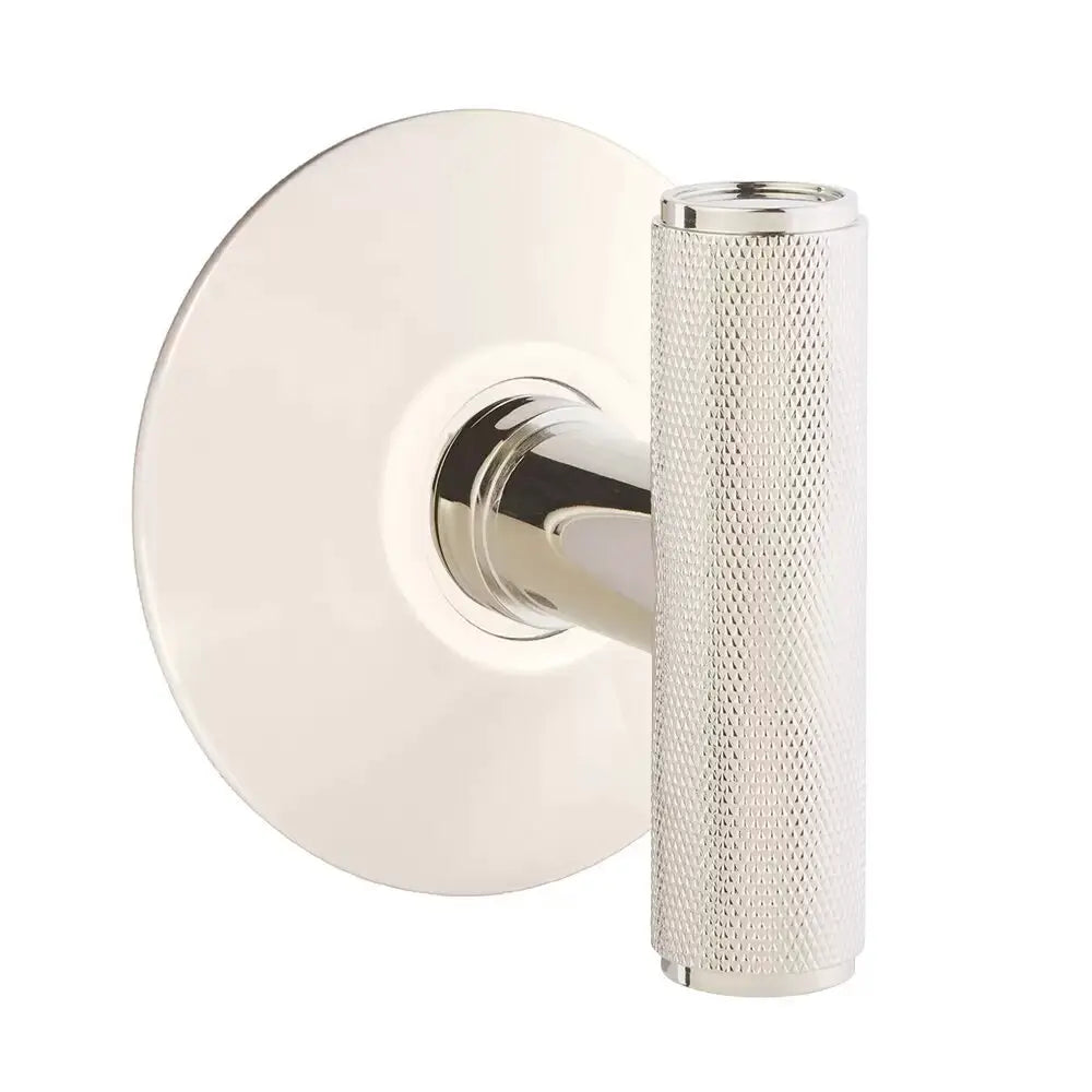 Emtek Ace Knurled Knob with Modern Rosette by Emtek