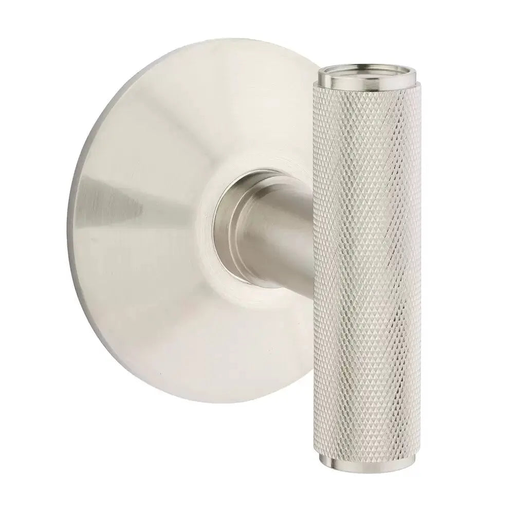 Emtek Ace Knurled Knob with Modern Rosette by Emtek